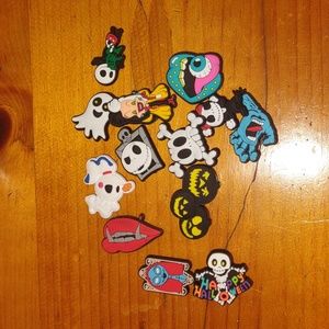 3/$15 sale - Lot of 13 Shoe Charms - Halloween, NBC and Cruella